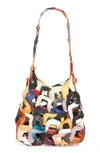 Sc103 Links Leather Shoulder Bag In Confetti