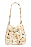 Sc103 Links Leather Shoulder Bag In Wheat