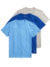 Polo Ralph Lauren Classic Fit Cotton T-shirt 3-pack In Blue,royal,grey
