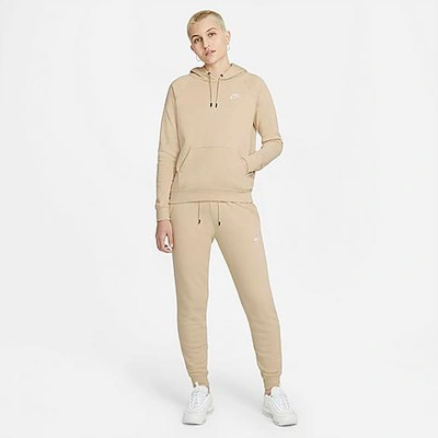 Nike Women's Sportswear Essential Jogger Pants In Rattan/white