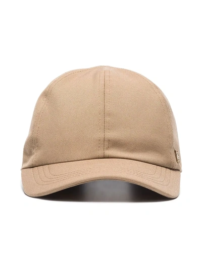 Totême Logo-plaque Canvas Baseball Cap In Neutral