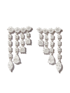 Anita Ko 18k White Gold Small Raindrop Diamond Earrings In Silber