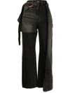 MIHARAYASUHIRO PATCHWORK WIDE-LEG JEANS