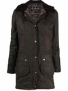 BARBOUR WAX-COATED BUTTONED-UP COAT
