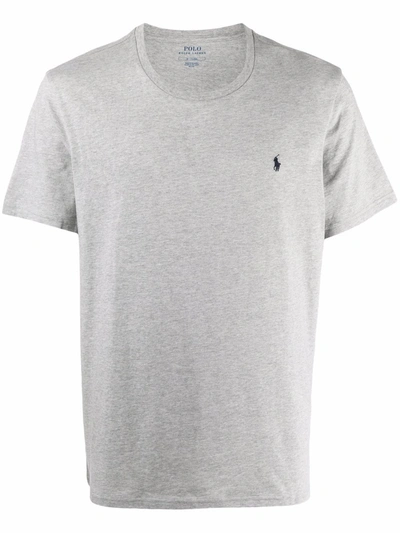 Polo Ralph Lauren Polo Pony-embroidered Cotton T-shirt In Grey
