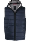 FAY PADDED HOODED GILET