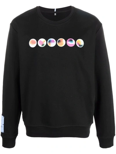 Mcq By Alexander Mcqueen Graphic Print Crew-neck Sweatshirt In Schwarz