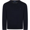 RALPH LAUREN BLUE SWEATER FOR BOY WITH BLUE PONY,749887009