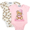 MOSCHINO MULTICOLOR SET FOR BABY GIRL,MTY017 LAB26 50209