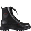 MONCLER BLACK BOOTS FOR KIDS WITH LOGO,954 - 4F703 - 00 - 01AD1 999