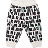 MARNI IVORY SWEATPANT FOR BABY KIDS WITH PRINTS,M00335 M00JV 0M101