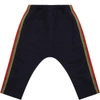 GUCCI BLUE TROUSERS FOR BABY BOY WITH LOGO,662930 XJDMW 4340