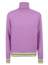 Msgm Sweater In A Lilac Green