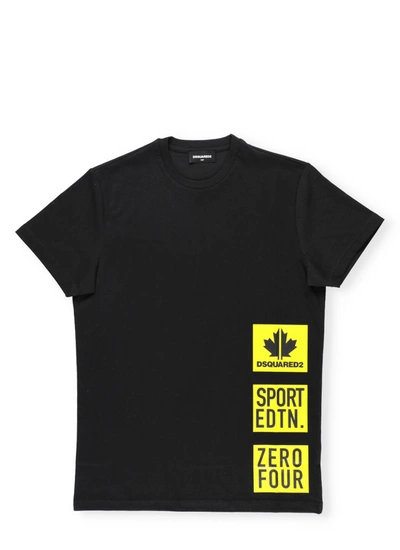 Dsquared2 Sport Edtn. 04 T-shirt In Black