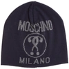 MOSCHINO DOUBLE QUESTION MARK BEANIE,60016M5146013