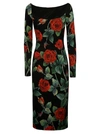 DOLCE & GABBANA ROSE PRINT DRESS,F6R8OT FSA1JHN2ZO