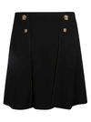 VERSACE MEDUSA HEAD BUTTONED REAR ZIP SKIRT,1000953 1A007011B000