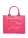 Dolce & Gabbana Beatrice Handbag In Pink Leather In Fuxia