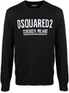 Dsquared2 Logo Intarsia-knit Jumper In Black