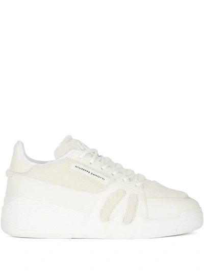 Giuseppe Zanotti Talon Winter Low-top Sneakers In White