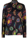 VERSACE JEANS COUTURE GRAPHIC-PRINT LONG-SLEEVE SHIRT