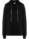 PATRIZIA PEPE CHAINLINK-STRING GRAPHIC HOODIE