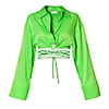 Aggi By Halewski Blouse Lauren Green Flash In Flash