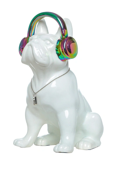 Interior Illusions Plus Iridescent Headphone Dog Bank In Multi-color