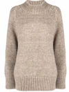 Maison Margiela Botanical Dye Crew-neck Jumper In Nude