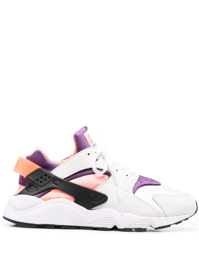 Nike Air Huarache Suedette And Woven Mid-top Trainers In Rosa