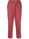 ALYSI STRAIGHT-LEG COTTON TROUSERS