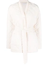 PATRIZIA PEPE QUILTED TIE-WAIST JACKET