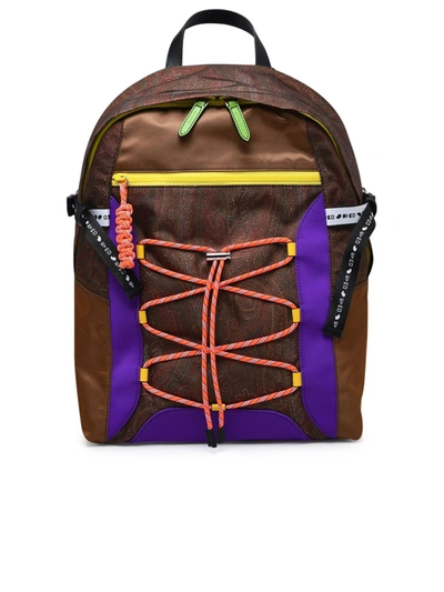 Etro Multicolor Nylon Backpack