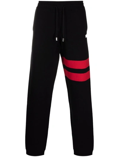 Gcds Trousers Logo Regular Sweatpants In Black