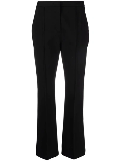 Aspesi Piped-trim Slim Trousers In Black