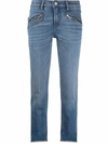Zadig & Voltaire Ava Skinny Ankle Jeans In Bleu In Blue