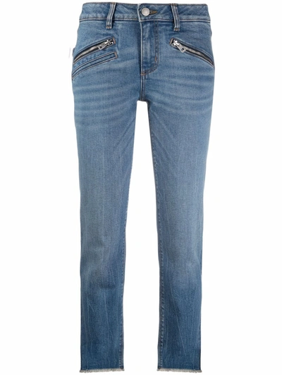 Zadig & Voltaire Ava Skinny Ankle Jeans In Bleu