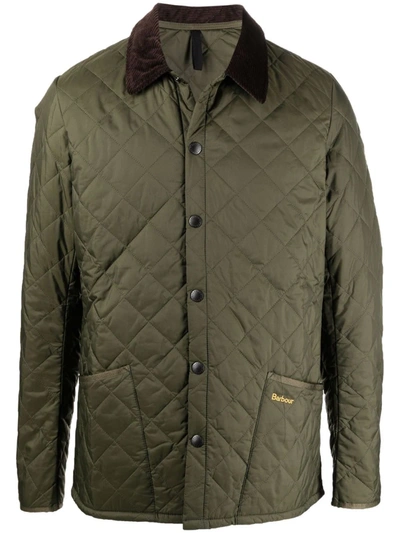 Barbour Heritage Liddesdale Quilted Jacket In Dark Green