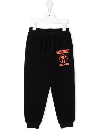 Moschino Logo-print Track Trousers In 黑色