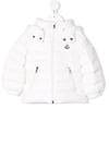 MONCLER LOGO-PATCH HOODED PUFFER JACKET