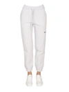 Msgm Logo-print Cotton Track Pants In Grey