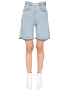 Philosophy Di Lorenzo Serafini Wide-leg Denim Shorts In Blue