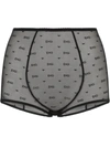 Dolce & Gabbana Monogram-pattern Briefs In Black