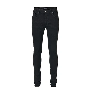 Amiri Black Denim Jeans With Tears Details