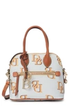 Dooney & Bourke Monogram Small Domed Satchel In Ash