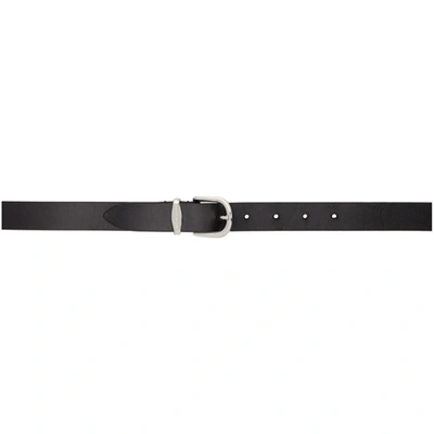 Isabel Marant Zadd Belts In Black Leather In 黑色,银色