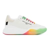Stella Mccartney Loop Recycled Sneakers In White Synthetic Fibers In Multicolor