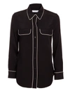 EQUIPMENT SLIM SIGNATURE SHIRT W PIPING,211Q23E231P TRUEBLACK