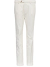 BERWICH WHITE VELVET PANTS,MORELLO1PDV1350XWHITE