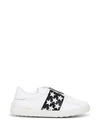 VALENTINO GARAVANI OPEN LEATHER SNEAKERS WITH STAR DETAIL,WY2S0830BVIA01
